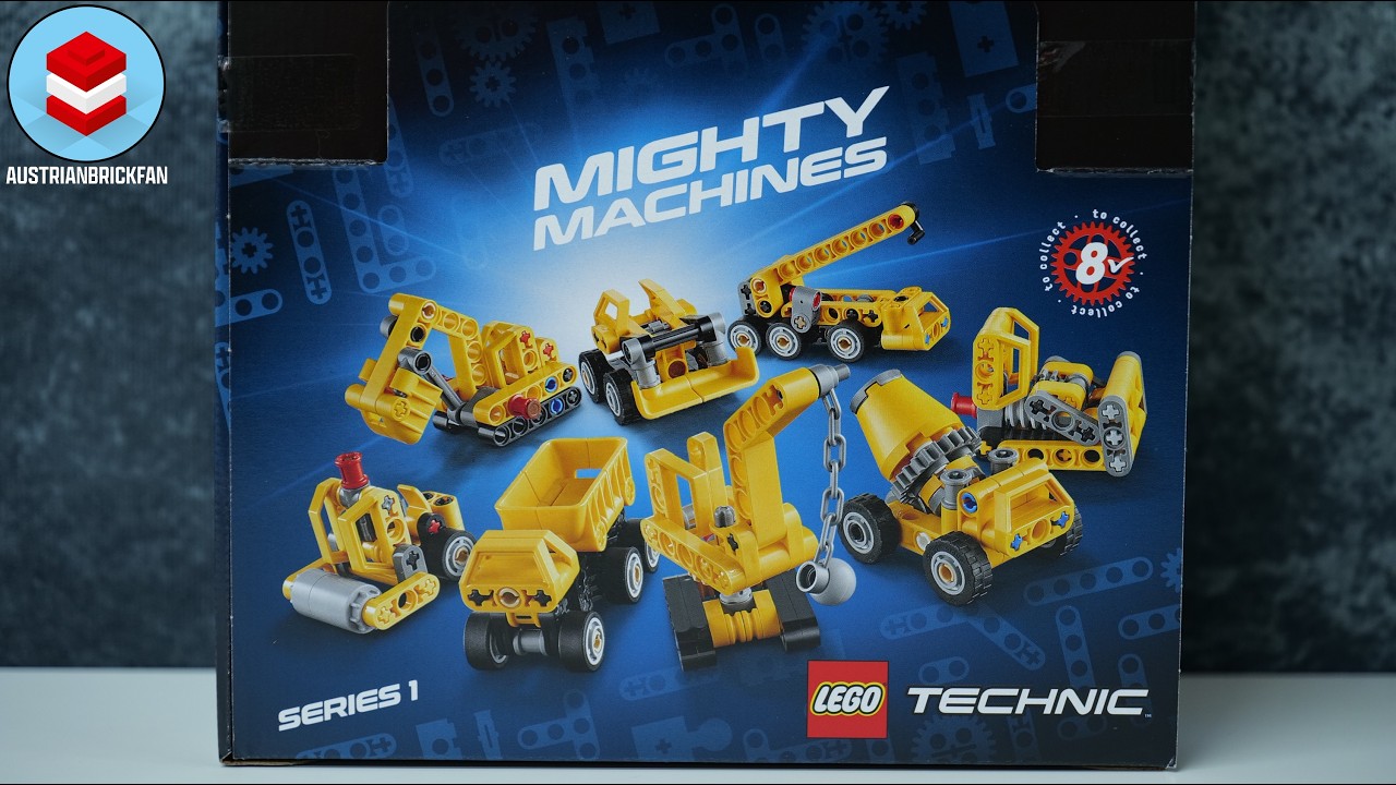 LEGO Technic 42233 Mighty Machines Series 1 - All 8 models - LEGO Speed Build Review