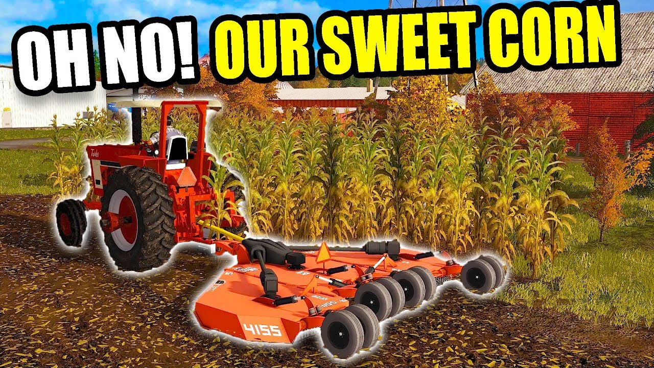 MOWING DOWN MRS. SQUAD'S SWEET CORN! WITH THE RHINO | FARMING SIMULATOR 2017
