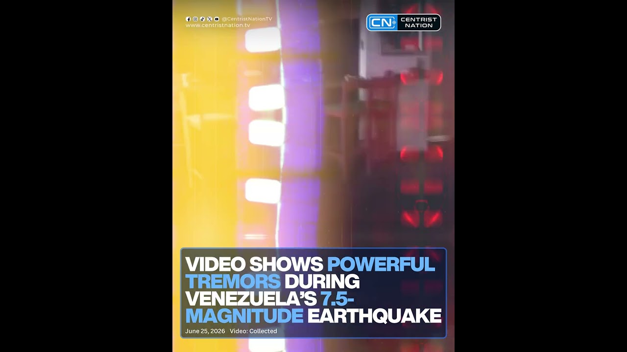 Video Shows Powerful Tremors During Venezuela's Massive Magnitude Earthquake