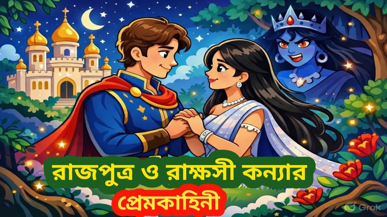 রাজপুত্র ও রাক্ষসী কন্যার প্রেম কাহিনী। রূপকথার গল্পো। Viral Cartoon Story l Kartoon Studio Story🔥💯🫶