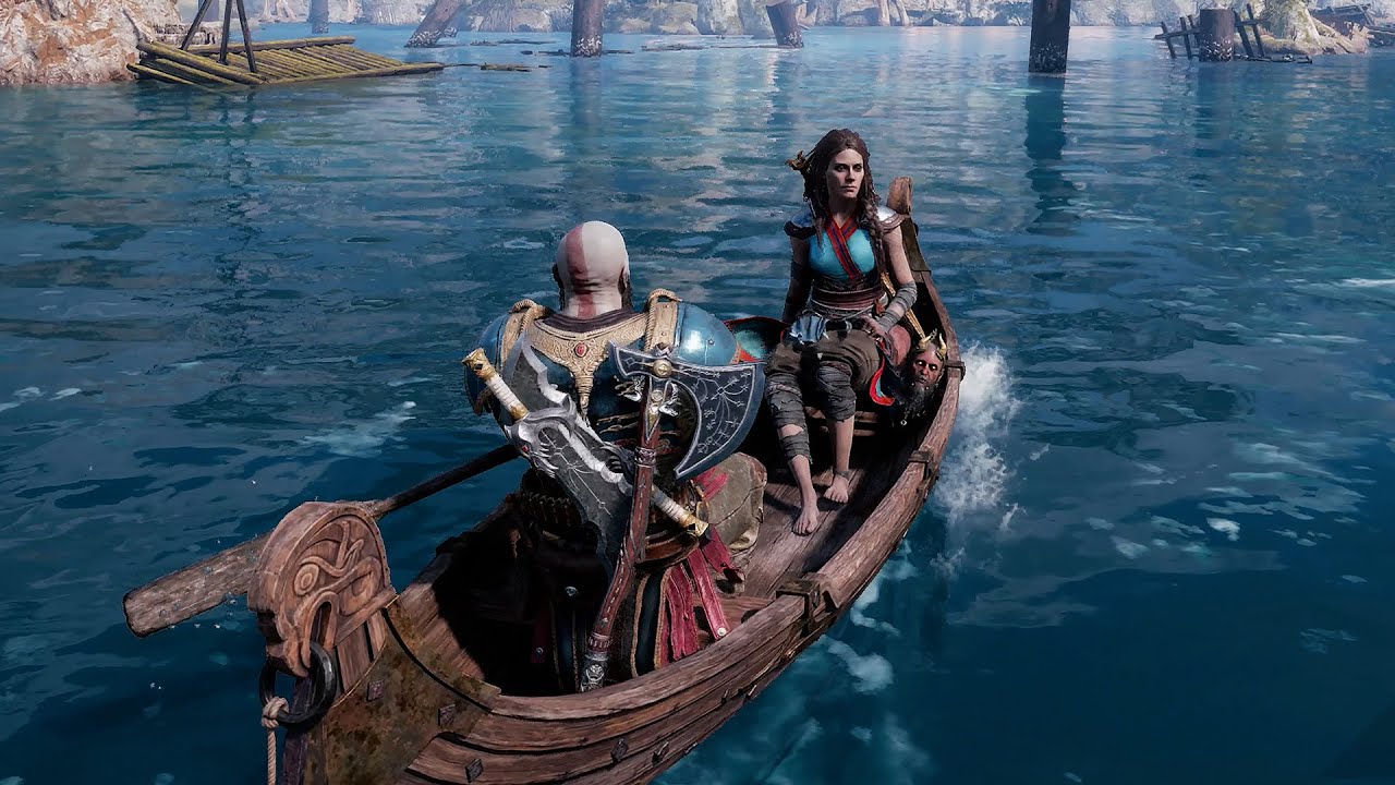 God of War Ragnarok Все истории Мимира - Все истории о лодке и санях Кратоса, Мимира и Фрейи ЧАСТЬ 2