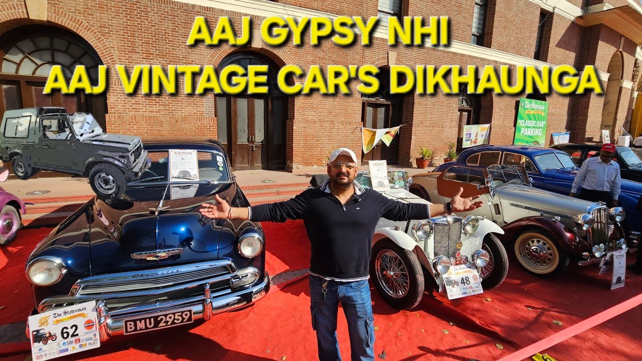Vintage and Classic Car Rally 2025 at Statesman house new delhi at 2nd March 25
