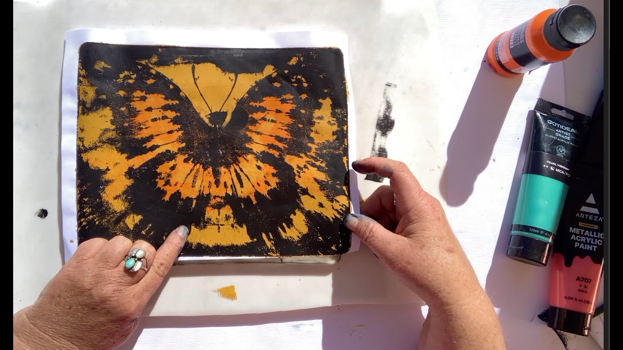 Tie-Dye on Your Gel Plate Revisited: Getting a Great Image Transfer
