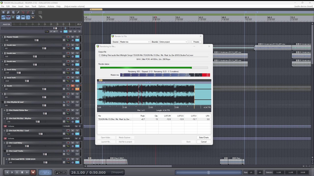 Mixing Wrought Iron LIVE @SOLStudiosTuc