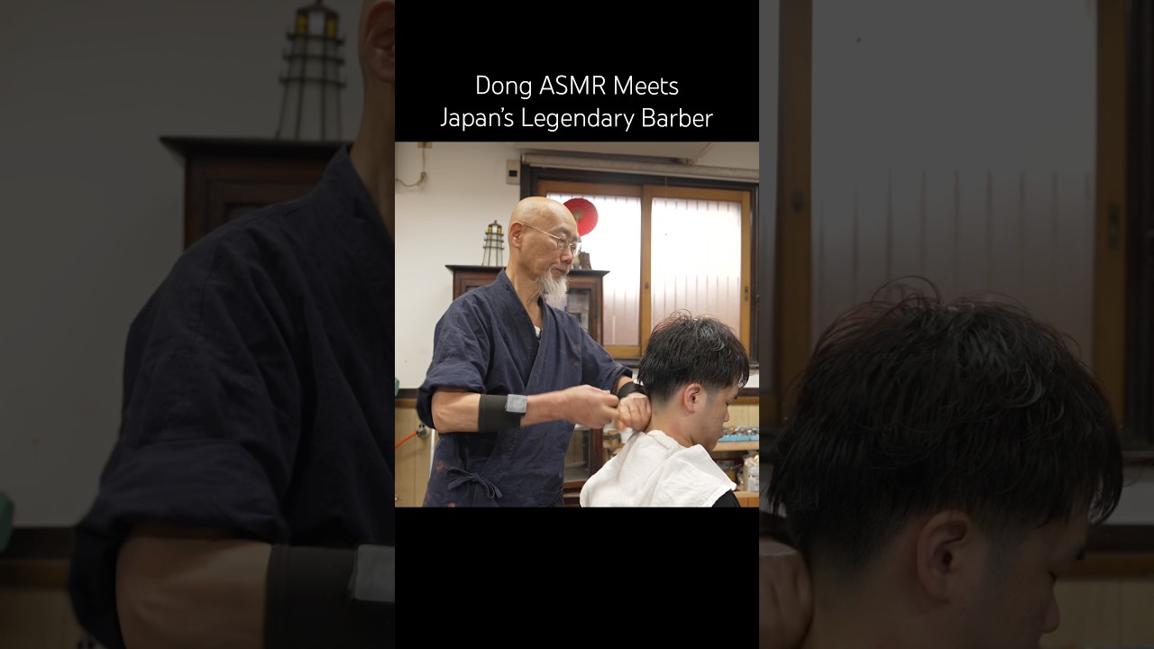 💈Dong ASMR in the Hands of a Legendary Barber &ndash; Japan's Ultimate Grooming Experience