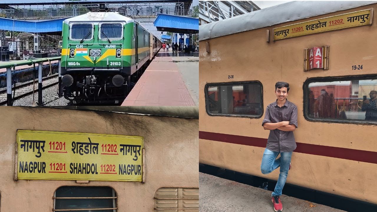 11201 Nagpur - Shahdol Express Vlog in Summers
