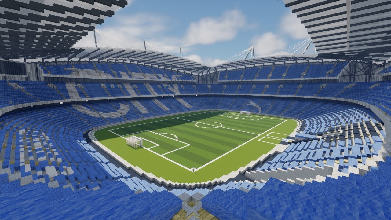 Minecraft - MEGABUILD - Etihad Stadium (Manchester City) [Official] + DOWNLOAD