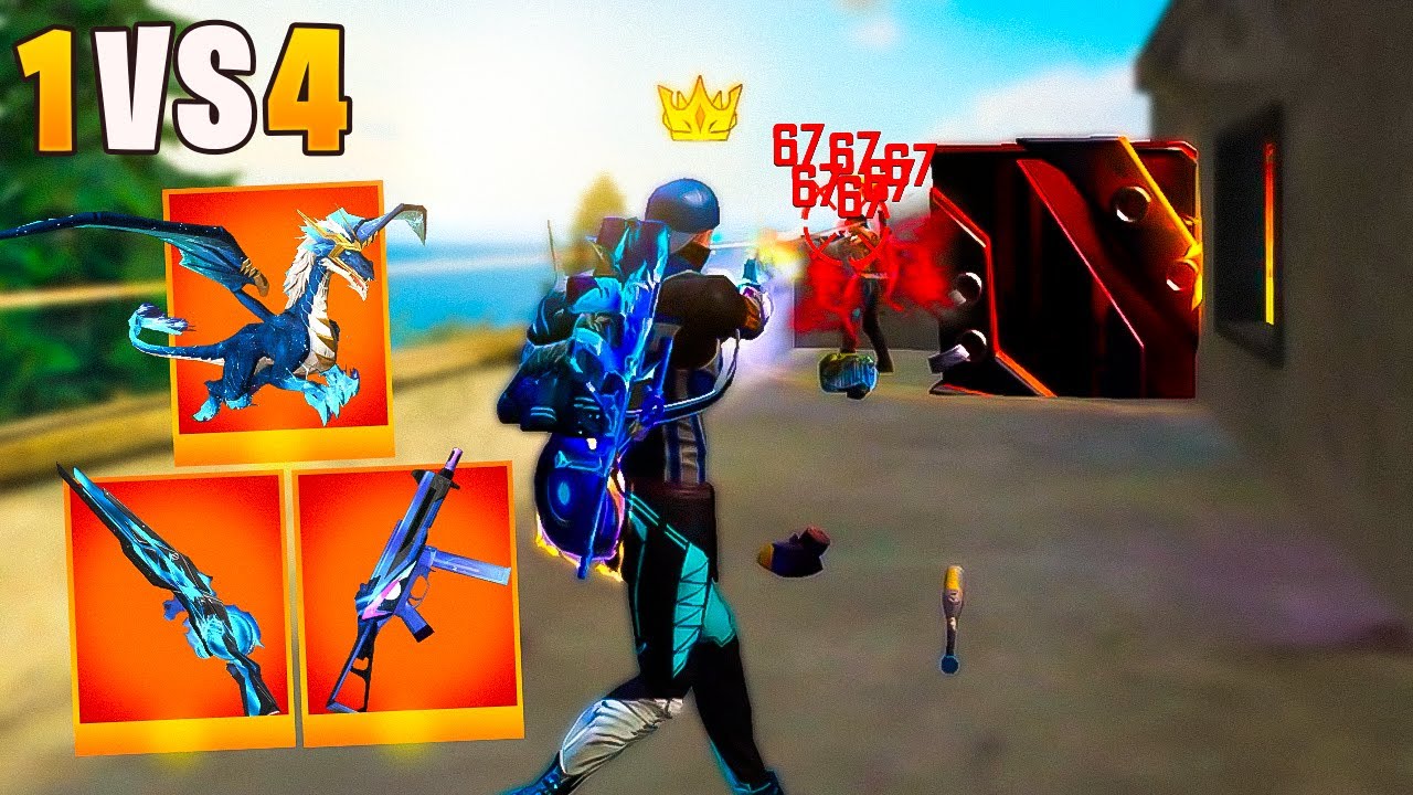 SÓ POSSO USAR ITEM AZUL NESSE DESAFIO SOLO VS SQUAD!! FREE FIRE MOBILE!!