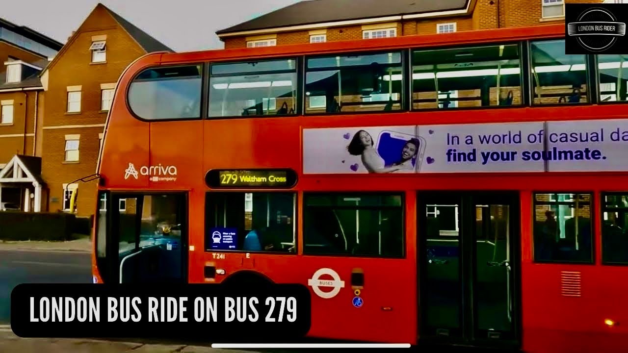 🚌 London Bus Ride on Bus 279: Manor House to Waltham Cross  Scenic North London Journey!