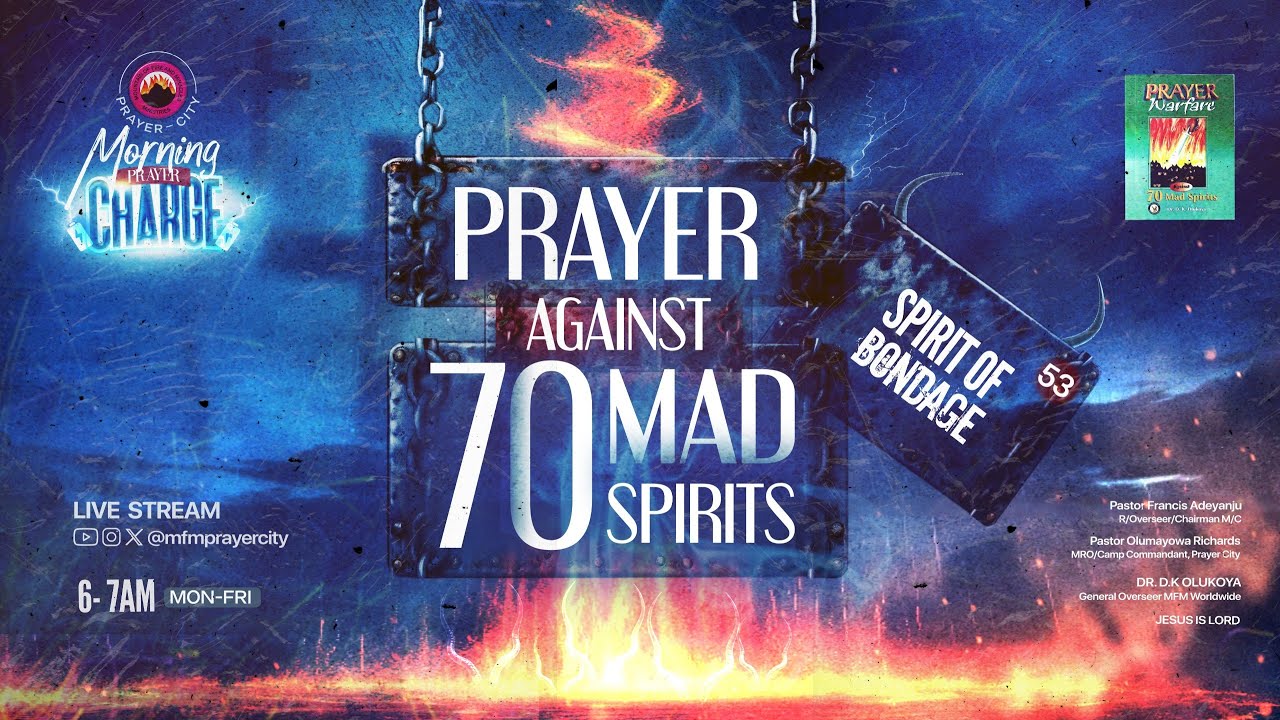 MORNING PRAYER CHARGE || PRAYER WARFARE AGAINST SPIRIT OF BONDAGE || 25-09-2025 || PRAYER CITY