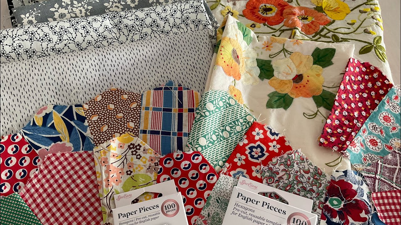 Part 2 My Vintage Dresden Plate Quilt Adventures 2026  #dresdenplateblocks #vintagetextiles 