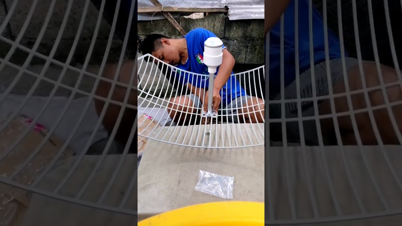 Unboxing Parabolic Antenna 48dbi at Pag Speedtest vs Mimo 18dbi