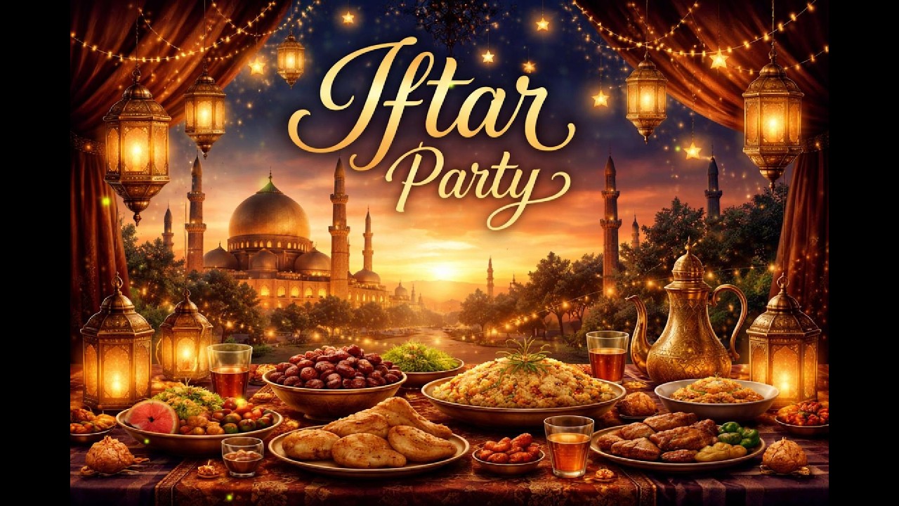Iftar Party Background Music | Relaxing Ramadan Ambience & Warm Evening Vibes