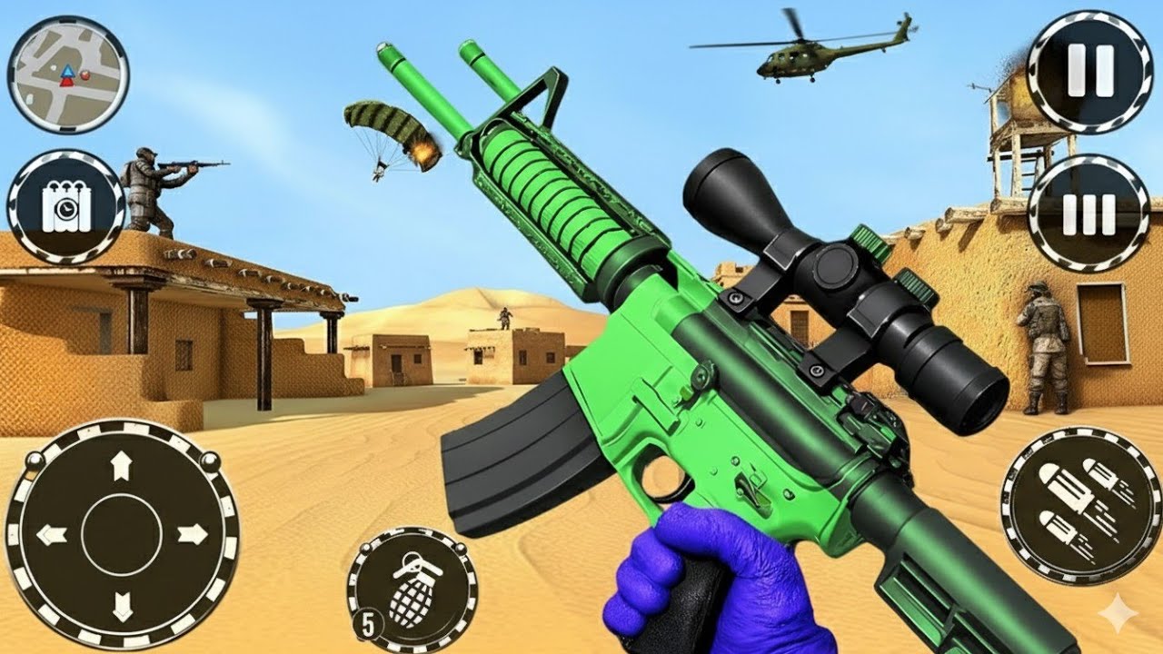 FPS Robot Shooter Strike Anti-Terrorist Shooting🚁🪂 New #2026 Update  Android GamePlay 