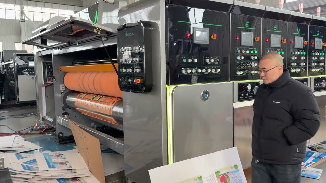 Otomatik Pizza Kutusu Baskı ve Kalıplı Kesim Makinesi
