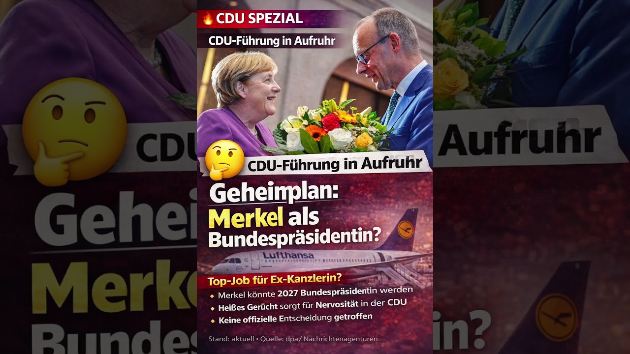 Merkel k&ouml;nnte 2027 als Bundespr&auml;sidentin gehandelt werden #news ist nur ein Ger&uuml;cht Gott sein dank