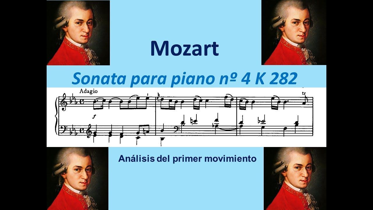 Mozart. Sonata nº4 Kv 282 I- Adagio. Análisis musical