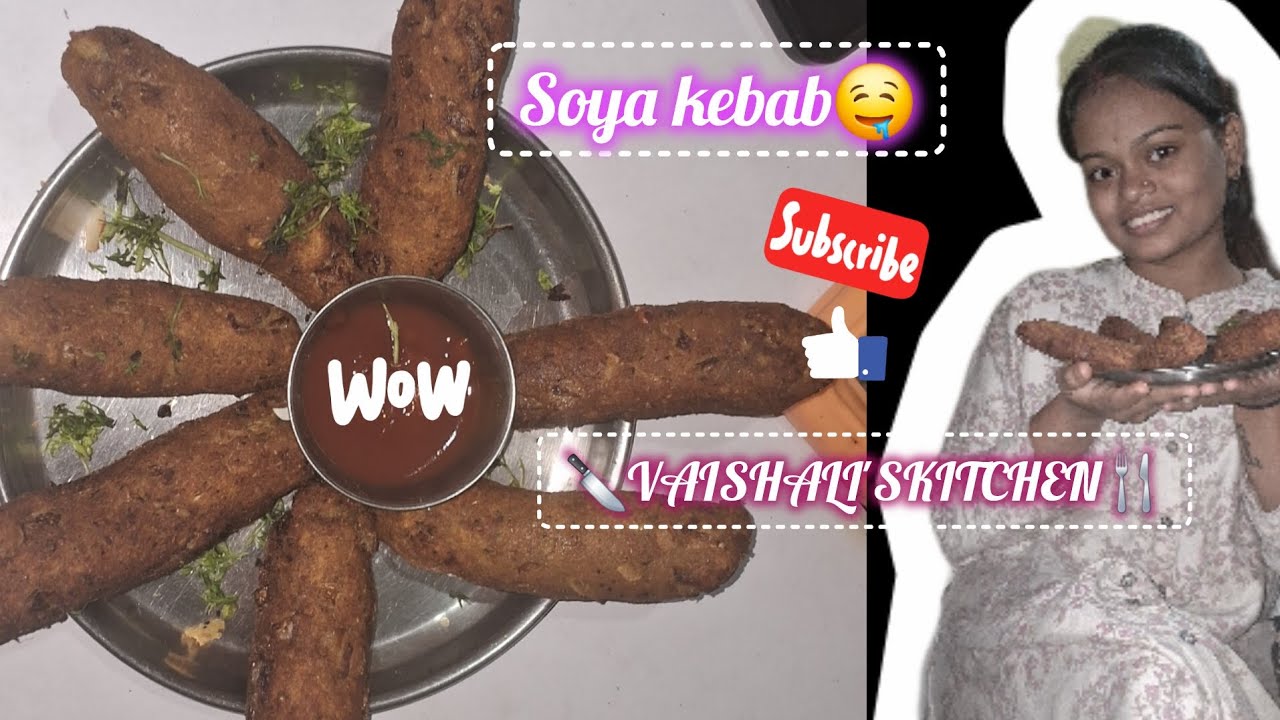 🍱Easy snacks recipe soya kebab🤤🍴#soyakebab#snacks#tasty @VaishaliPawar-86 #subscribe #like 