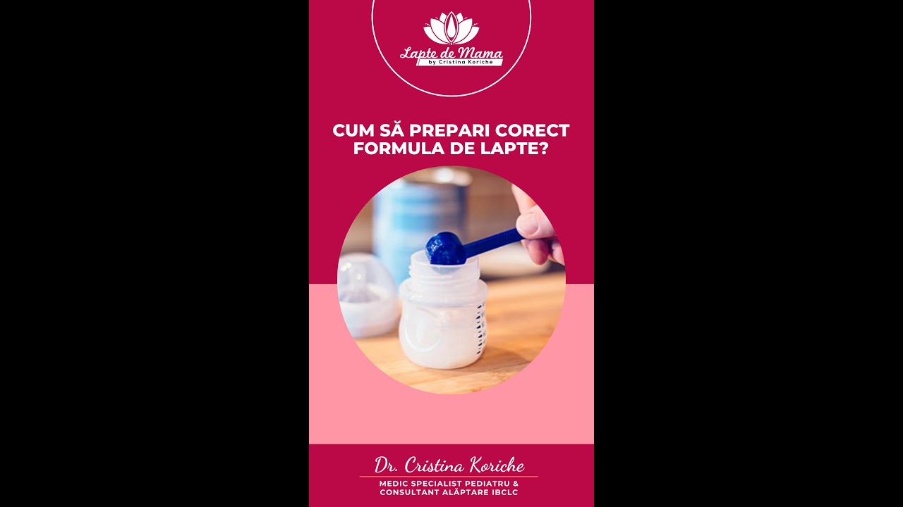 Cum prepari formula de lapte?