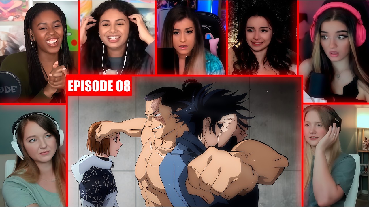[EPIC GIRLS REACT] TODO VS MEGUMI! | JUJUTSU KAISEN SEASON 1 EPISODE 8 REACTION