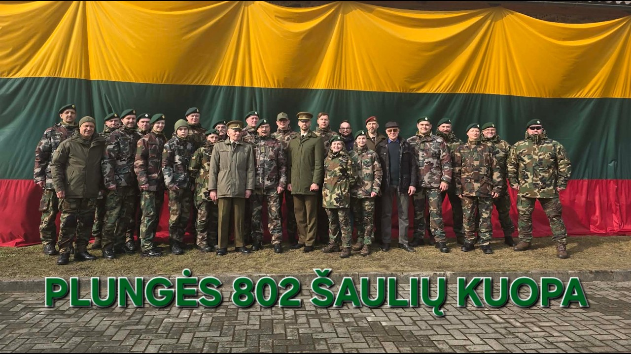 Kovo 11 minėjimas. Plungės šaulių 802 kuopa. 2026.