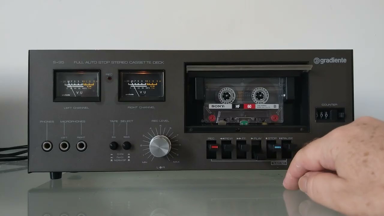 [À VENDA] Tape deck Gradiente S-95 (1978, revisado)