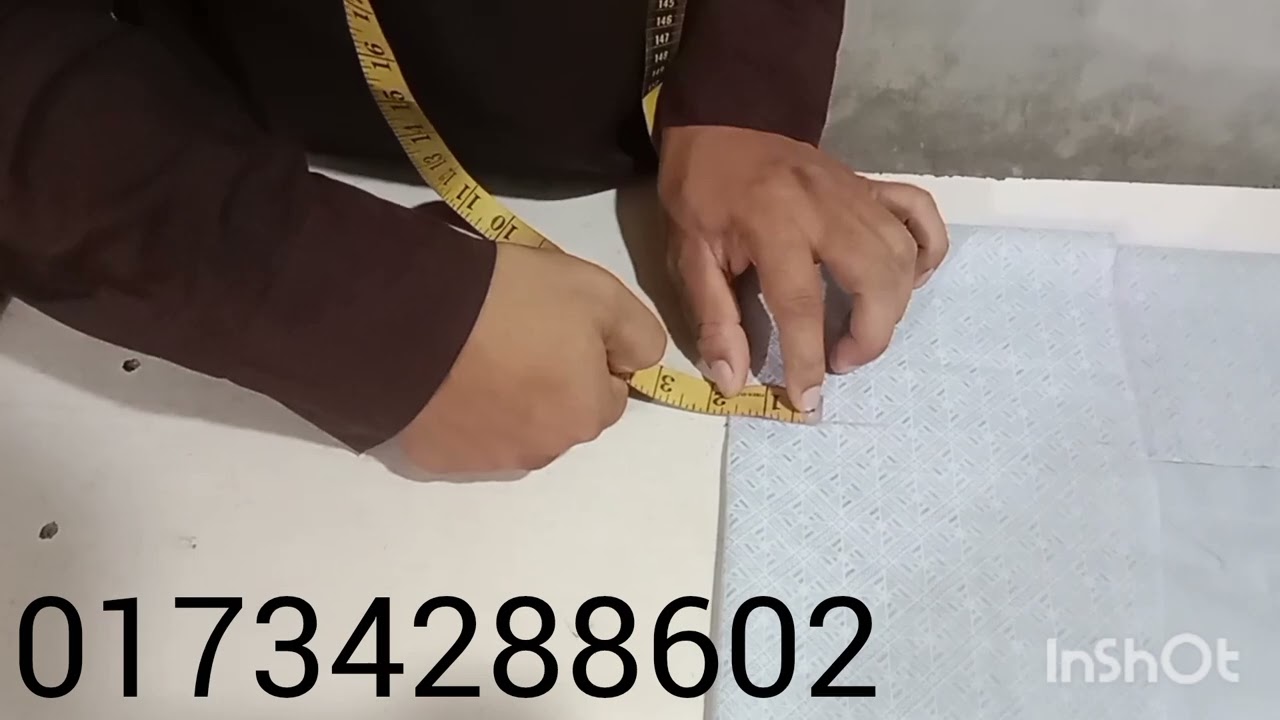  পাঞ্জাবির তিরা কাটিং  করছেন আমাদের নতুন এক শিক্ষার্থী( যারা কাজ শিখতে চান যোগাযোগ করুন)