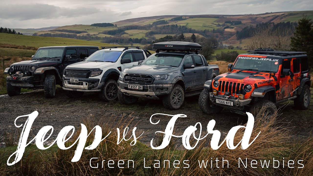 Jeep vs Ford | Green Lanes with newbies | Wranglers and Rangers