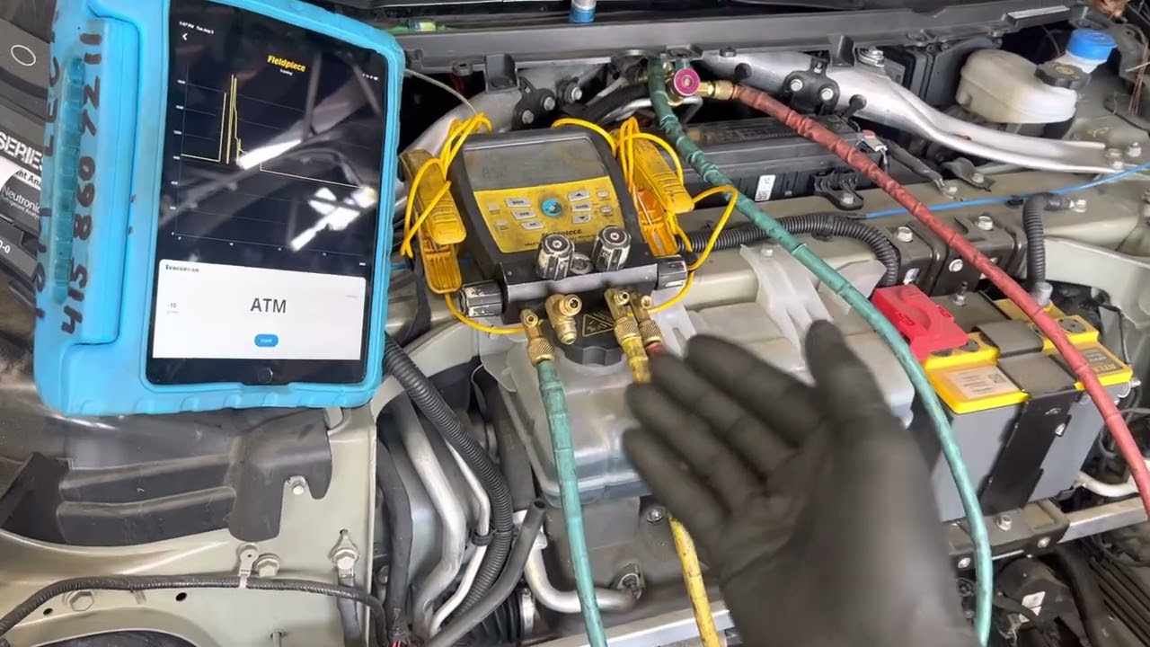 Purging nitrogen into your AC system after a Refrigerant has been recovered