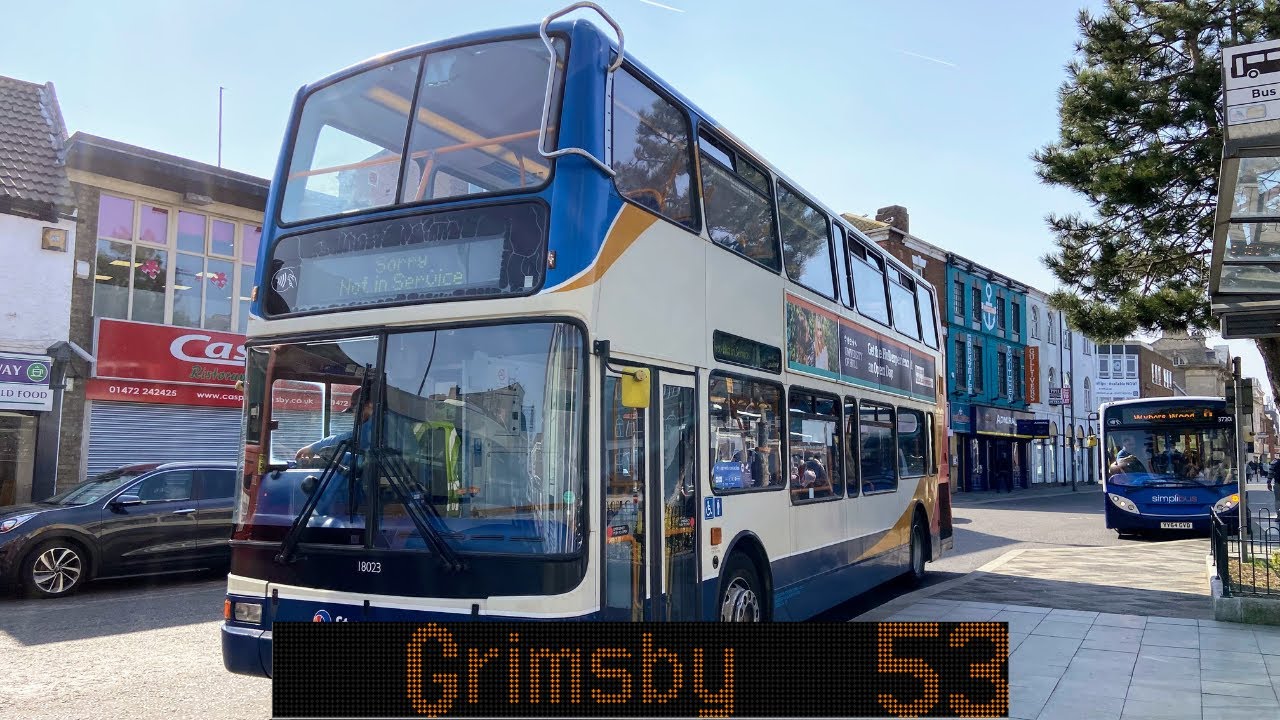 Route 53: Lincoln Central to Grimsby Riverhead Exchange (No commentary)