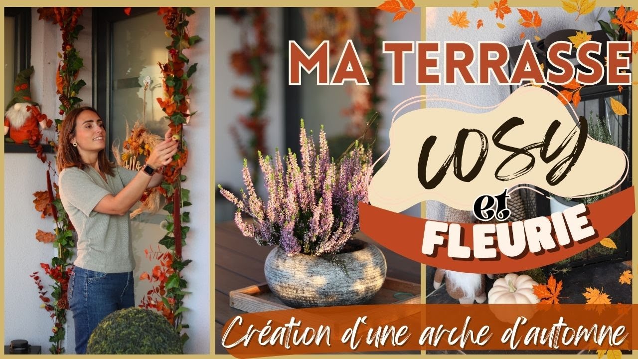 VLOG: Installation décos d'automne 🍂 Comment j'ai transformé ma terrasse pour l'automne  ✨DIY