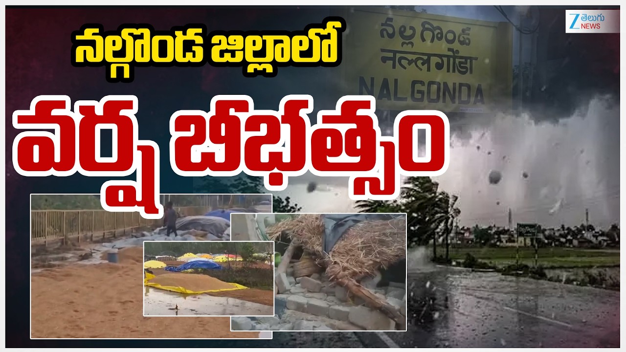 Nalgonda District Heavy Rains | నల్గొండ జిల్లాలో వర్ష బీభత్సం | ZEE Telugu News