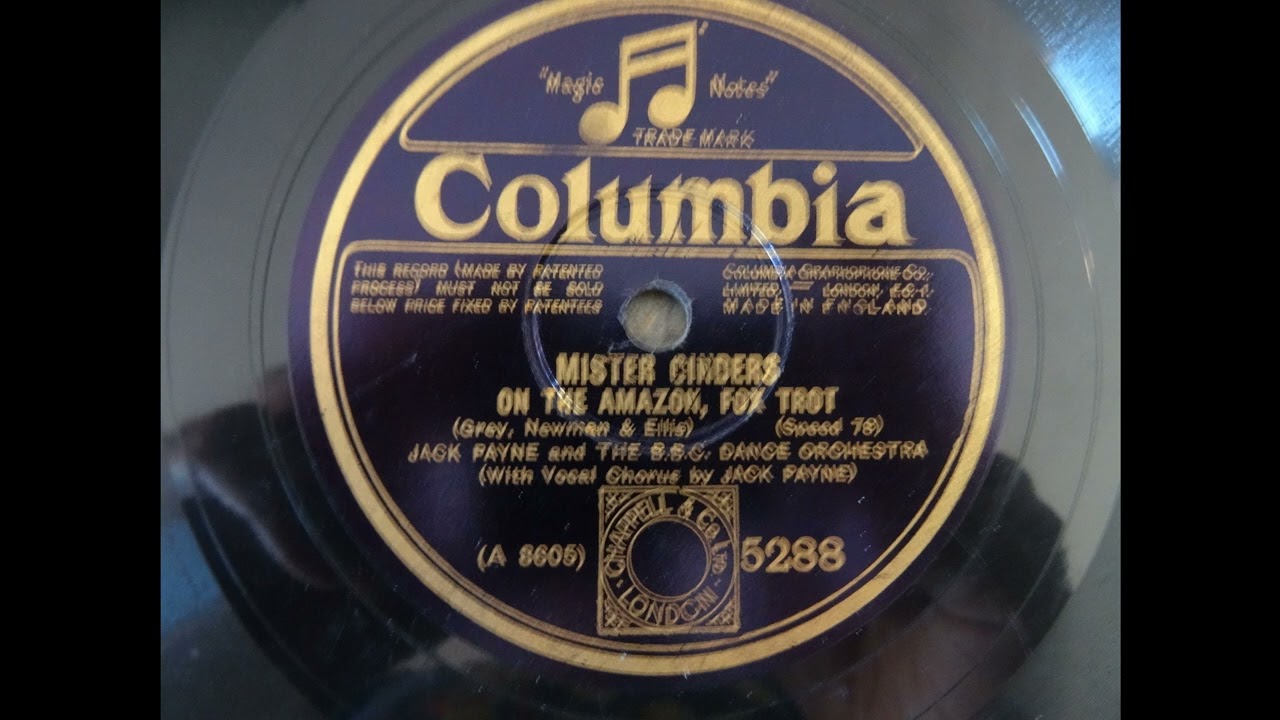 Jack Payne BBC dance orch - On the amazon (Columbia5288) (1929)