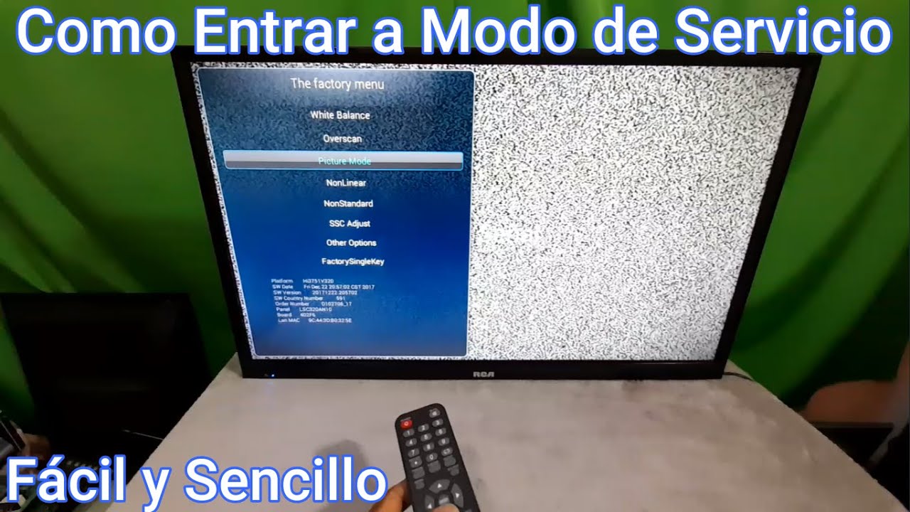 👉Como Entrar a Modo de Servicio SMART TV RCA👈( RC-32A18N-SM) FACIL Y SENCILLO, Electr&oacute;nica Vargas tv