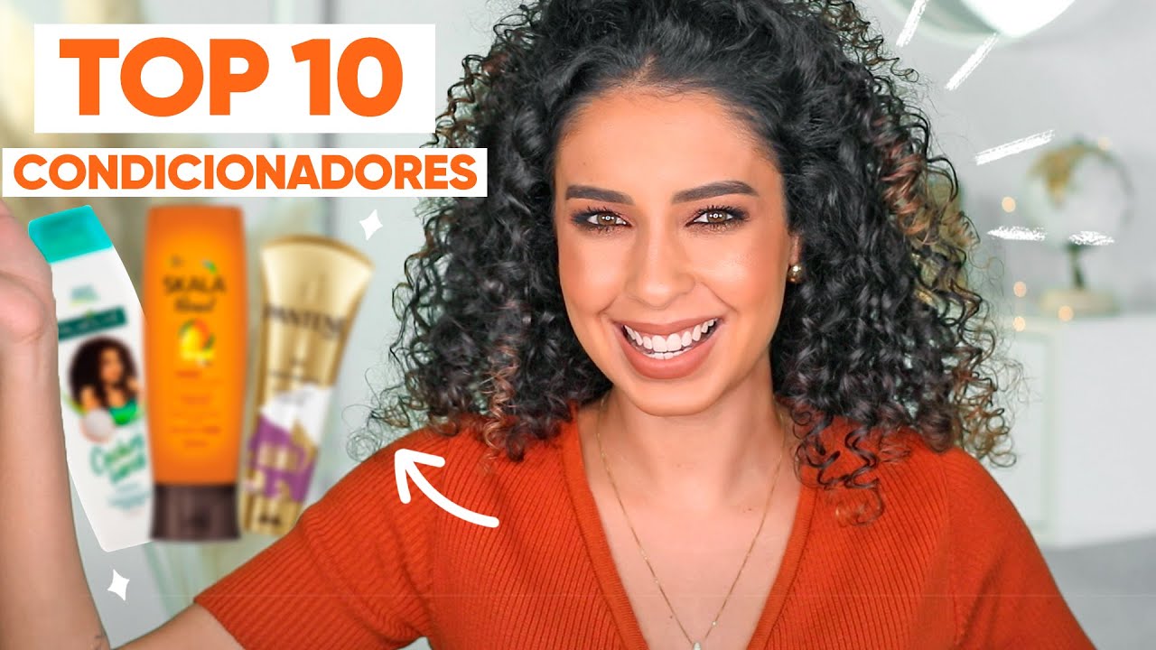 TOP 10 CONDICIONADORES PRA CABELOS CACHEADOS E CRESPOS | JULIANA LOUISE
