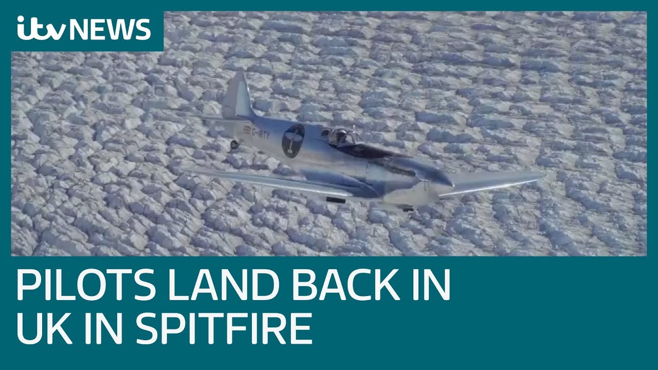 Pilots fly around the world in restored spitfire | ITV News