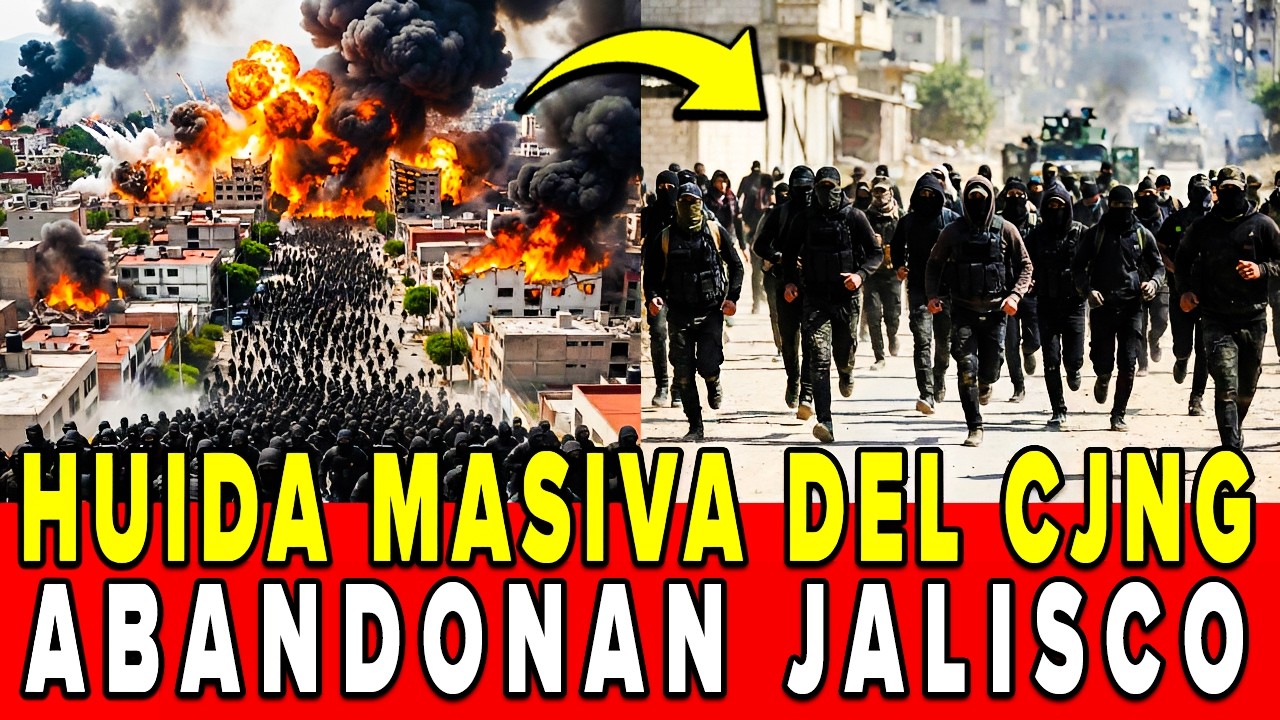 DESERCION MASIVA del CJNG en JALISCO: 294 SICARIOS HUYEN y ABANDONAN 48 VEHICULOS y 213 ARMAS