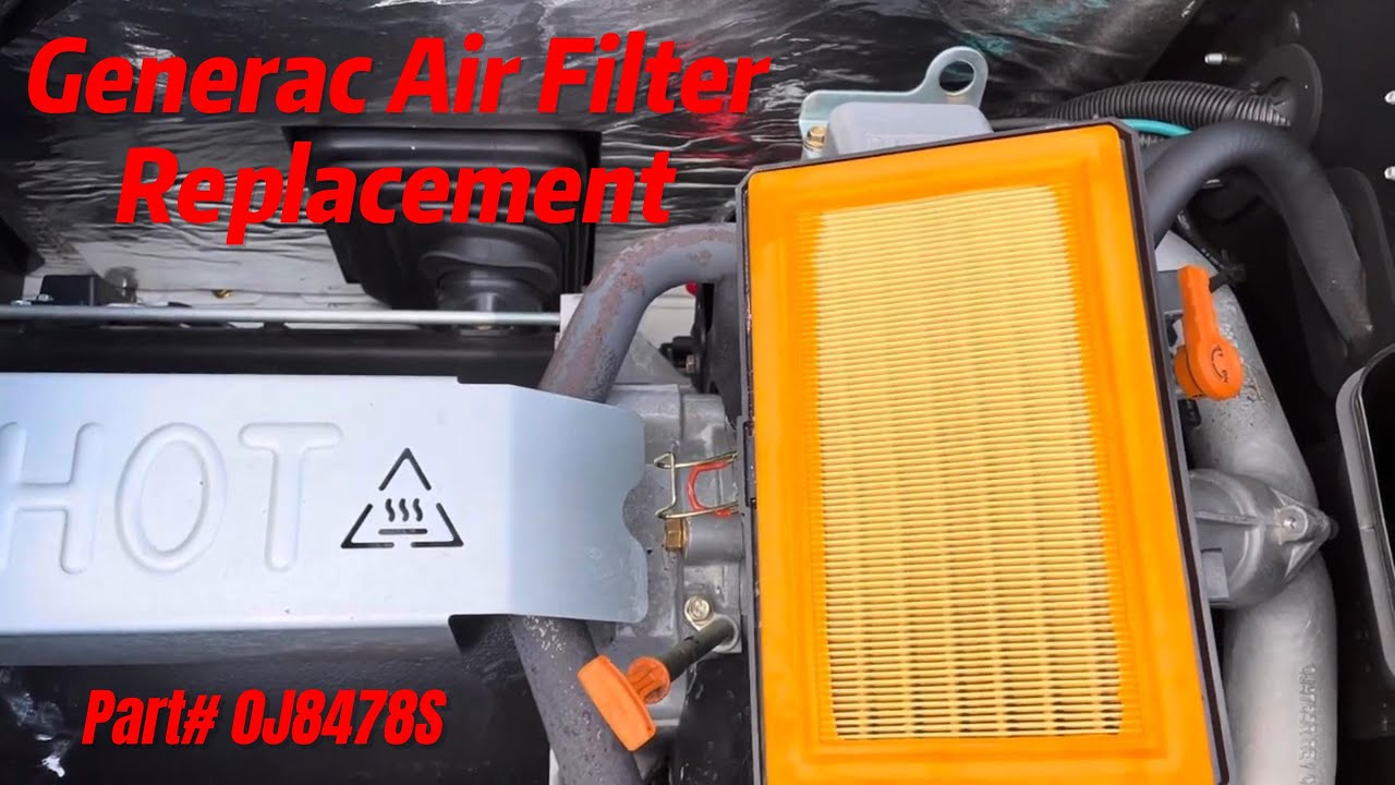 How to Replace & Check the Air Filter on Your Generac Generator (0J8478S)