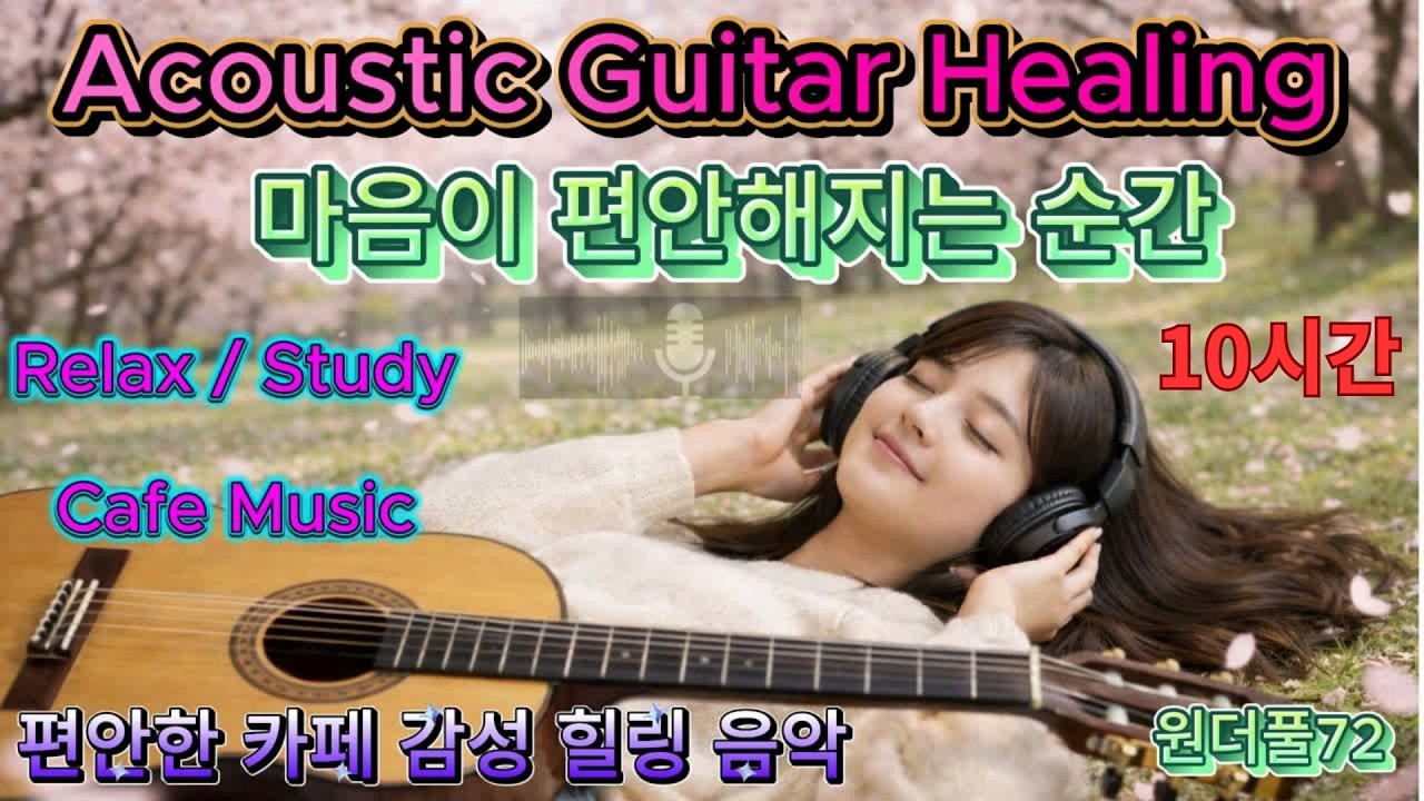 ☕ Acoustic Guitar Healing | 편안한 카페 감성 힐링 음악 (Relax / Study / Sleep)잔잔한 기타 선율로 쉬어가는 시간
