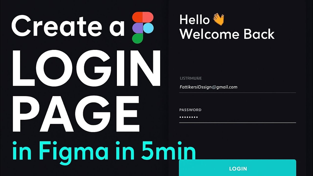 Design a LOGIN Page in Figma in Just 5 Minutes!