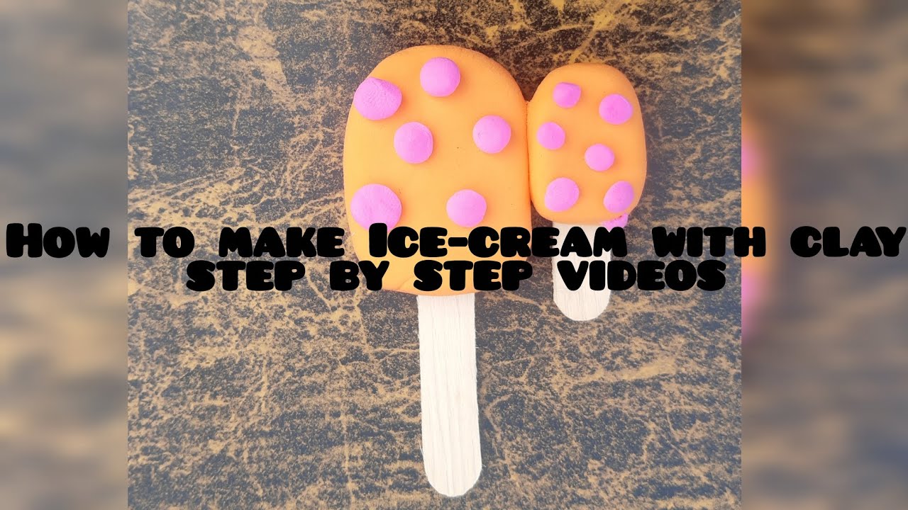 How to make icecream 🍦 with clay step by step videos #trendingvideo #viralvideo #clayart #clay#trend