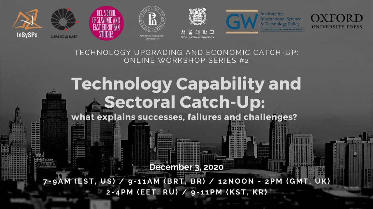 Technology Upgrading and Economic Catch-Up (workshop #2)