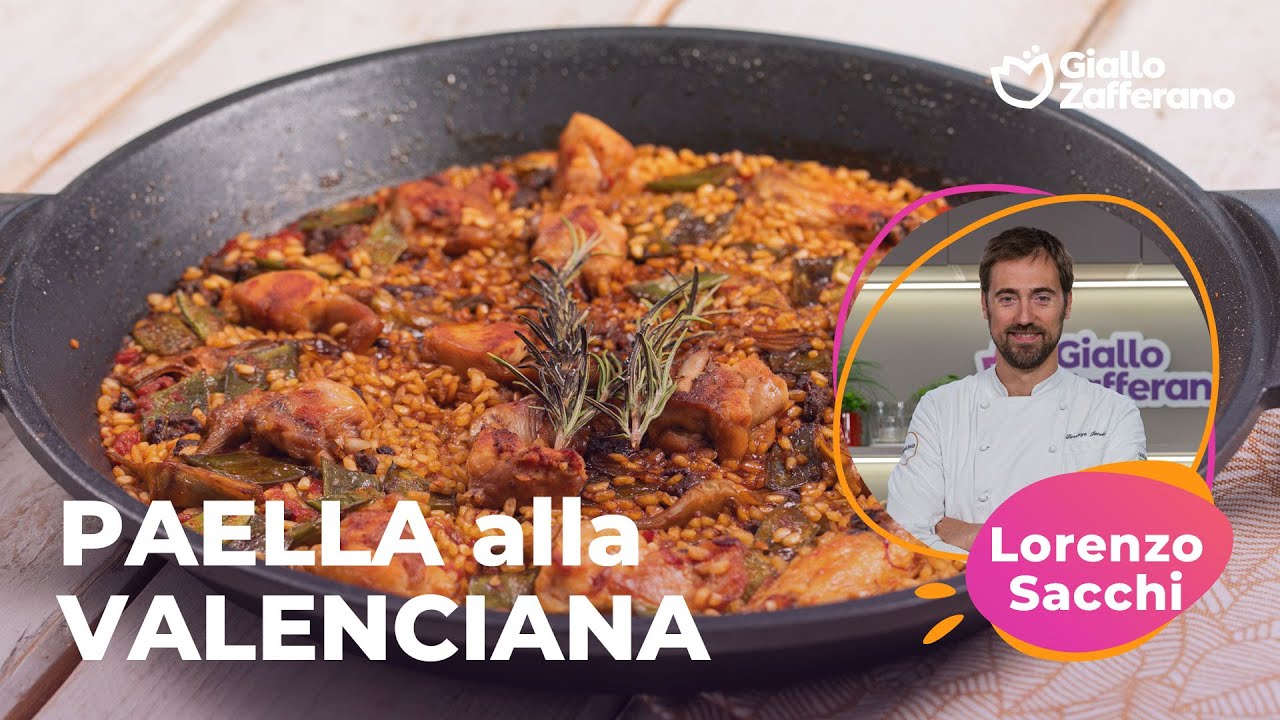 PAELLA alla VALENCIANA 🥘❤️💃 - la RICETTA ORIGINALE dello CHEF LORENZO SACCHI😍🍴