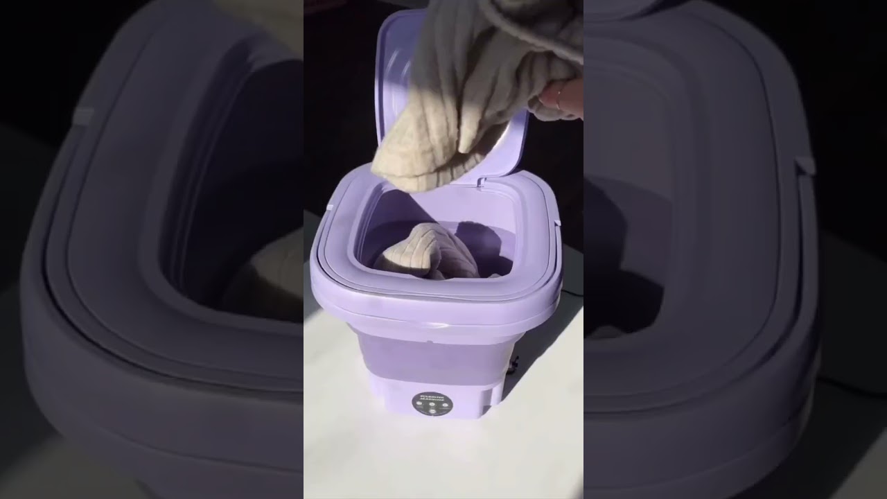 Mini m&aacute;quina de lavar roupas port&aacute;til