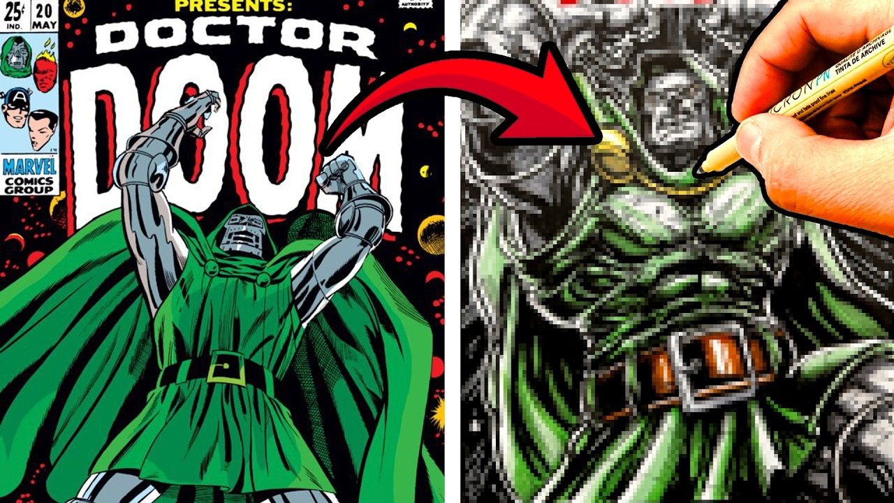 Художник Marvel перерисовывает знаменитые обложки комиксов! Marvel Comics представляет: Доктор Ду...