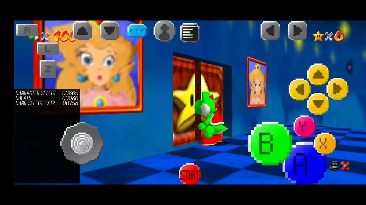 pasando me el juego de Mario 64 coop dx (creo que no se puede escuchar nada al inicio)