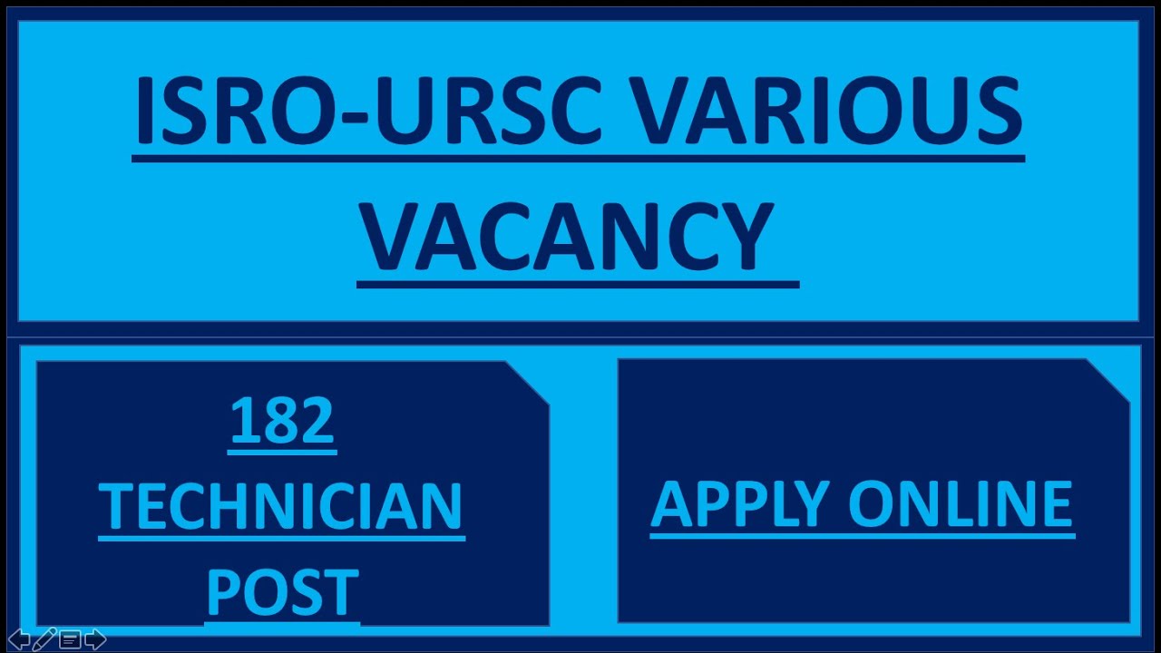 ISRO Recruitment 2020 &ndash; Apply Online for 182 Technician-B, Technical Asst & Other Posts
