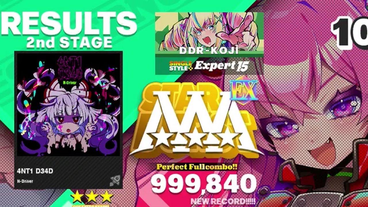 [DDR WORLD] 4NT1 D34D [Single-EXPERT] 999,840 PFC by DDR-KOJI