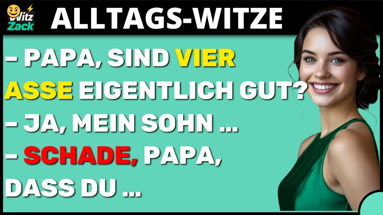 Bester Witz Des Tages! Der Vater sitzt zu Hause mit Freunden und spielt Poker | Alltags-Witze
