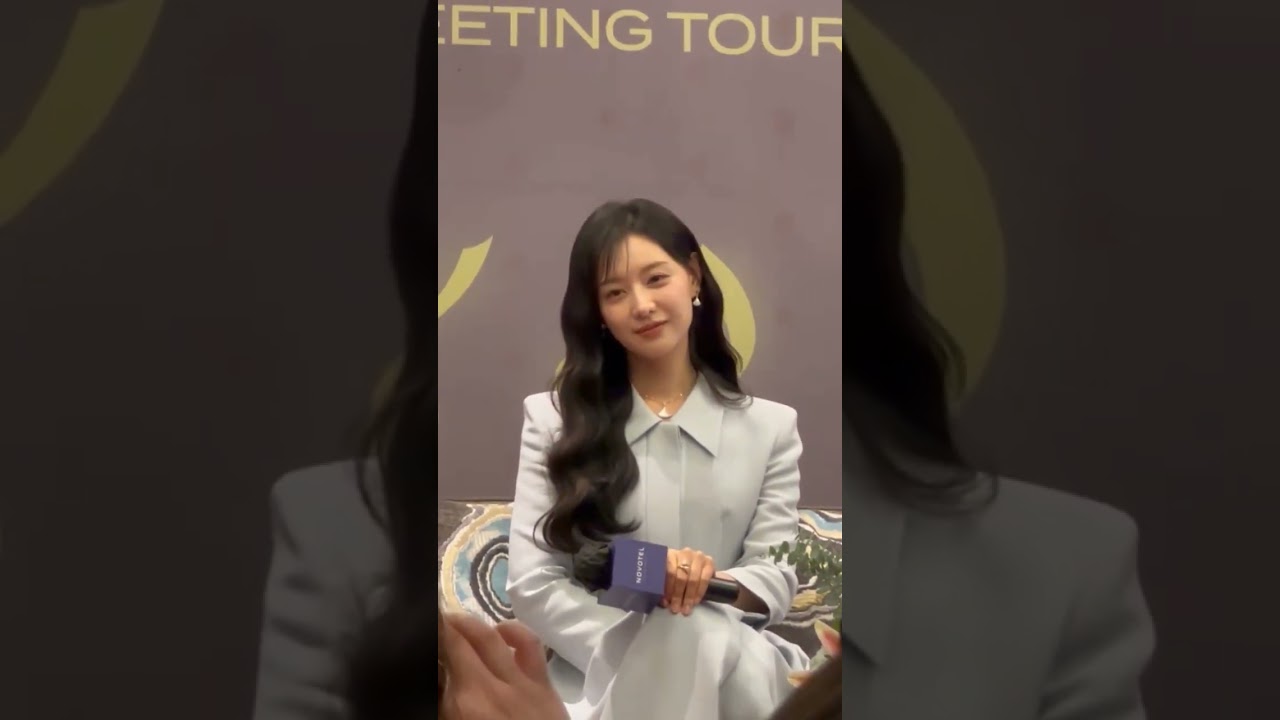 Kim Ji Won press conference for her Be My One Fan meeting   @Manila, Philippines ,08/03/2024